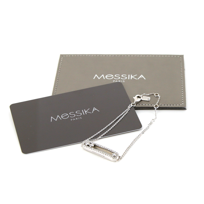 Bracciale Messika Move in oro bianco e diamanti