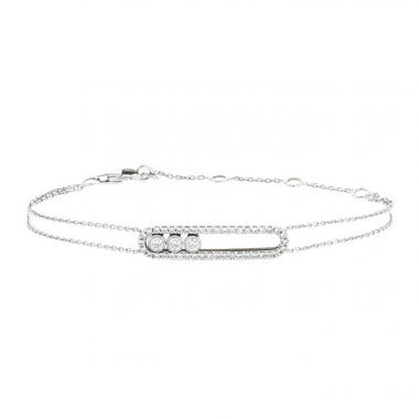 Bracelet Messika Move en or blanc et diamants