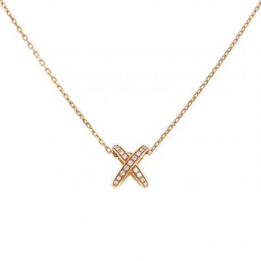 Chaumet Premiers Liens necklace in pink gold and diamonds