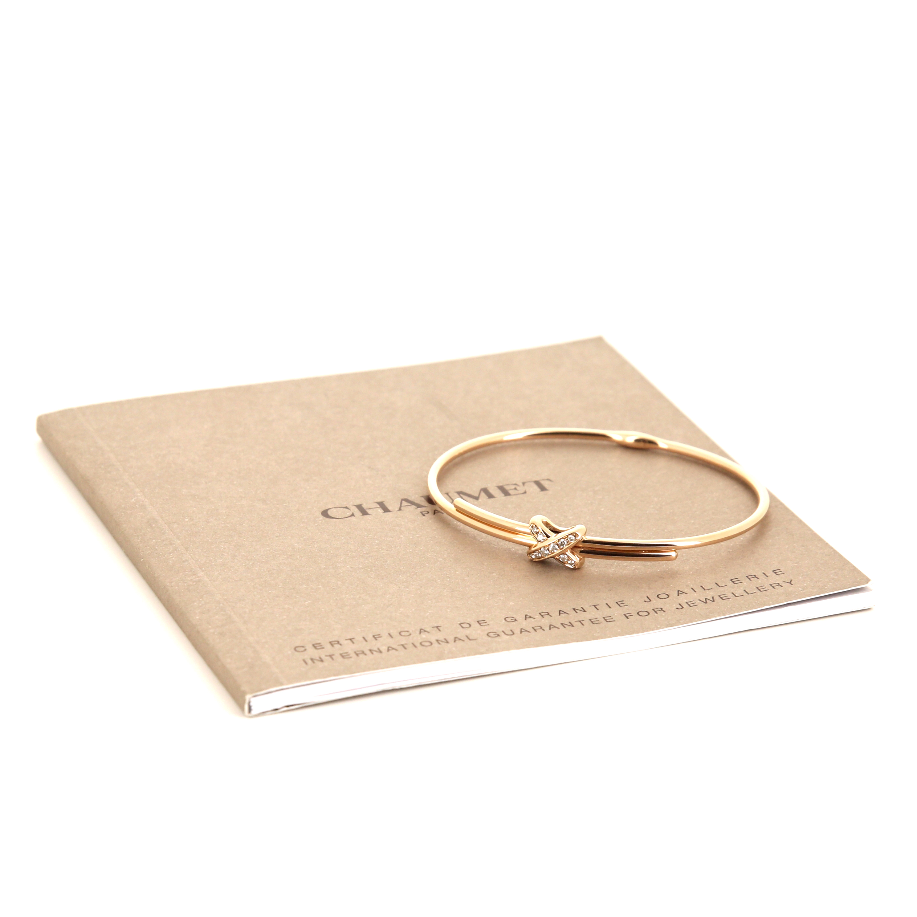 Brazalete Chaumet Premiers Liens en oro rosa y diamantes