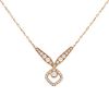 Chaumet Joséphine Éclat Floral necklace in pink gold and diamonds - 00pp thumbnail