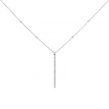 Collier Messika Gatsby en or blanc et diamants
