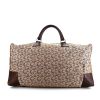Celine 24 hours bag in beige monogram canvas and brown leather - 360 thumbnail