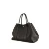 Hermes Garden shopping bag in black leather taurillon clémence - 00pp thumbnail
