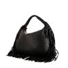 Bottega Veneta Veneta large model handbag in black intrecciato leather - 00pp thumbnail