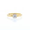 De Beers solitaire ring in yellow gold and diamond - 360 thumbnail
