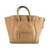Celine Luggage medium model handbag in taupe leather - 360 thumbnail