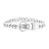 Hermès Boucle Sellier bracelet in white gold and diamonds - 00pp thumbnail