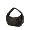 Bottega Veneta BV Jodie small model shoulder bag in black intrecciato leather - 00pp thumbnail