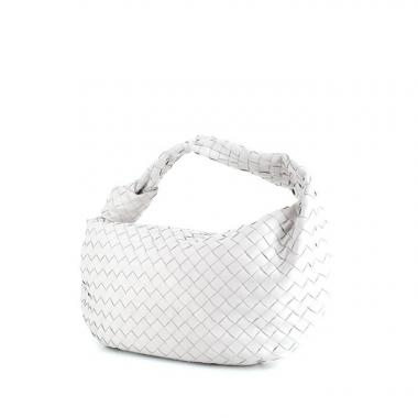 Sac à main Bottega Veneta BV Jodie en cuir tressé blanc