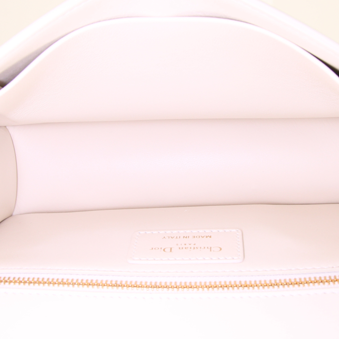 Borsa a tracolla Dior 30 Montaigne in pelle bianco sporco - Detail D3