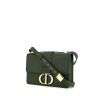 Borsa a tracolla Dior 30 Montaigne in pelle martellata verde - 00pp thumbnail