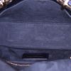 Sac bandoulière Dior Mini Lady Dior en cuir cannage bleu métallisé - Detail D3 thumbnail