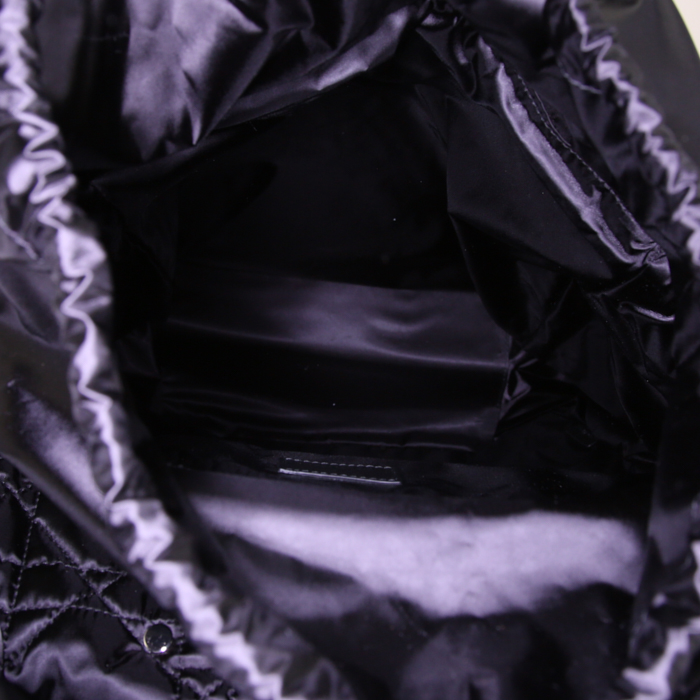 Mochila Dior Quilted Backpack en lona cannage negra - Detail D2