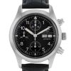 Montre IWC Pilot's Watch Chronograph en acier Ref :  3706 Vers  1990 - 00pp thumbnail
