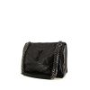 Saint Laurent Niki medium model shoulder bag in black chevron quilted leather - 00pp thumbnail