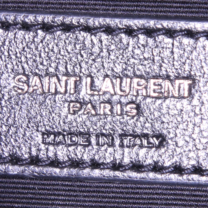 Borsa a tracolla Saint Laurent Niki modello medio in pelle trapuntata a zigzag nera - Detail D4
