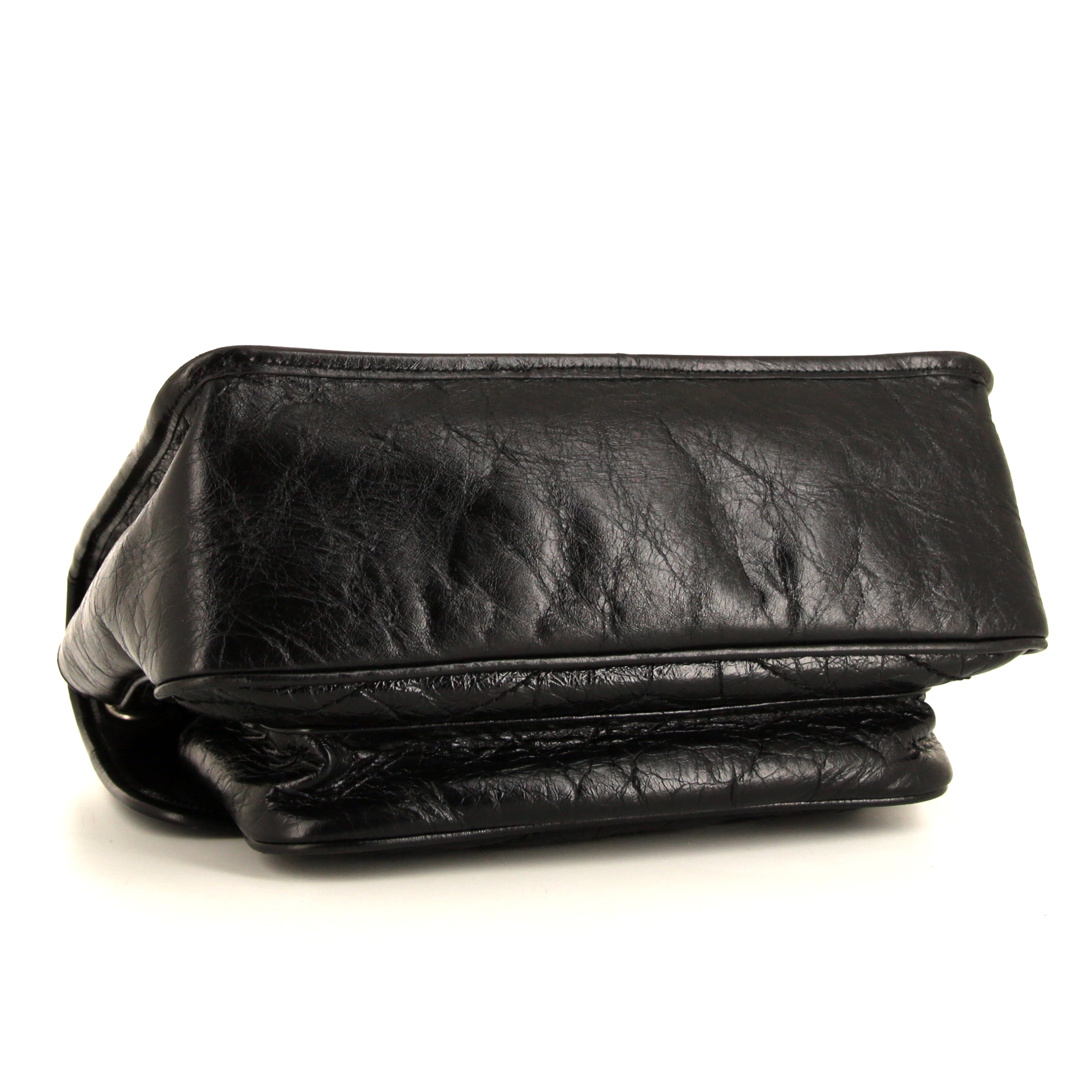 Bolso bandolera Saint Laurent Niki modelo mediano en cuero acolchado con motivos de espigas negro - Detail D5