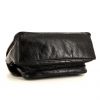Saint Laurent Niki medium model shoulder bag in black chevron quilted leather - Detail D5 thumbnail
