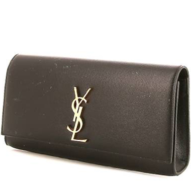 YVES YSL SAINT LAURENT Shoulder Bag Handbag Black Suede Mombasa Leather  14" x 7
