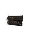 Balenciaga Fold pouch in black leather - 00pp thumbnail