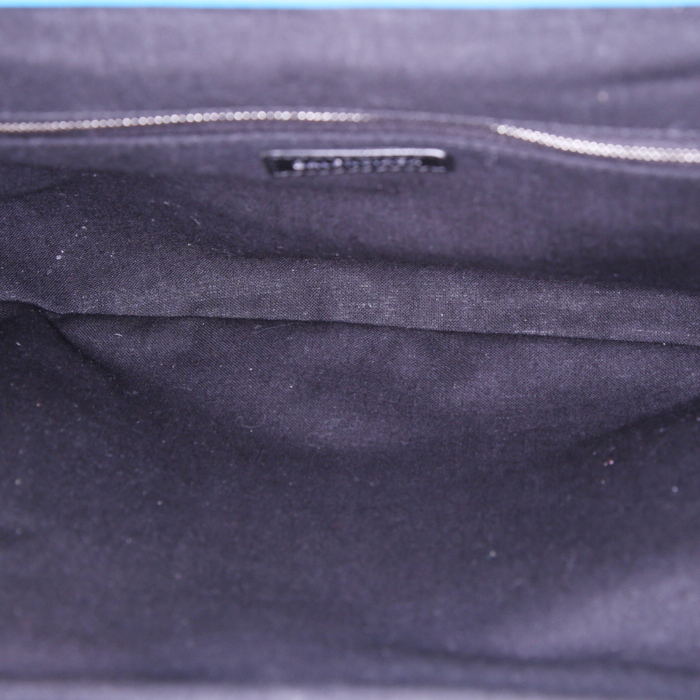 Borsa a tracolla Balenciaga Cloud taglia L in pelle blu - Detail D3