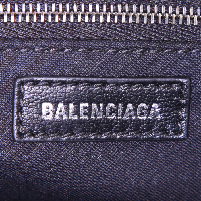 Borsa a tracolla Balenciaga Cloud taglia L in pelle blu - Detail D4
