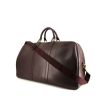 Weekend bag in burgundy taiga leather - 00pp thumbnail