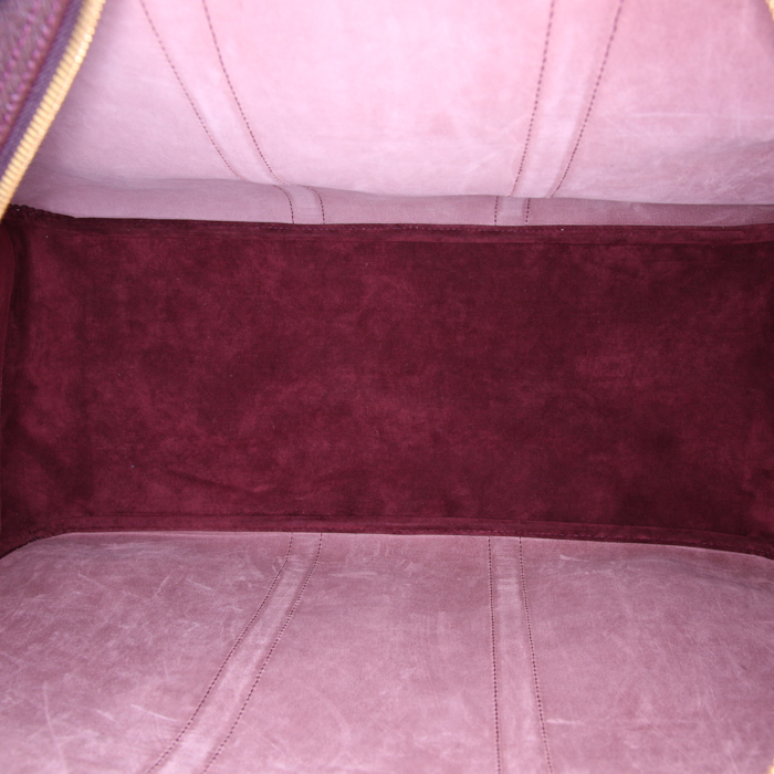 Borsa weekend in pelle taiga bordeaux - Detail D3