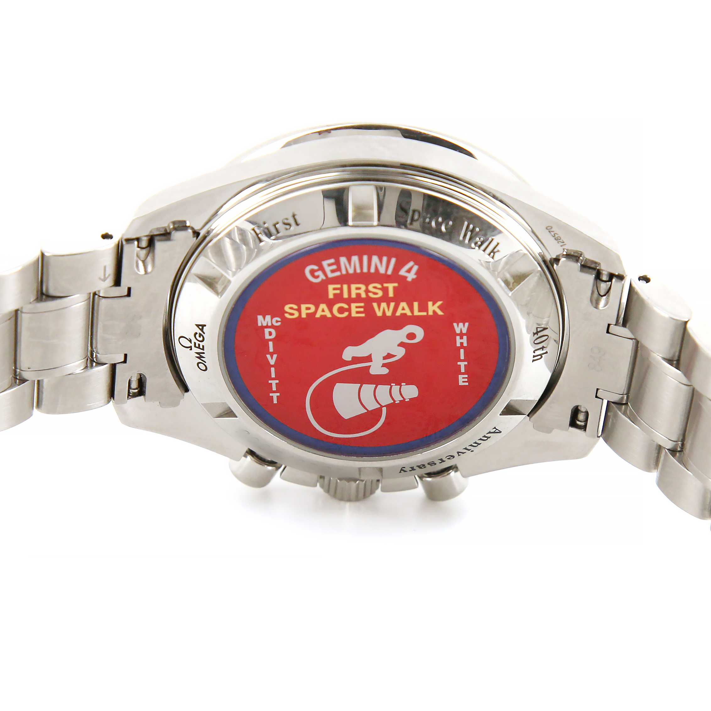 Omega Speedmaster Professional watch in stainless steel Ref:  145.0229 Circa  2005 - Detail D2