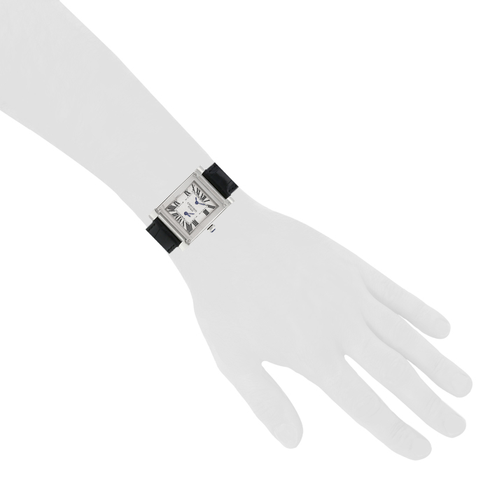 Cartier Tank à vis watch in white gold Ref:  2552 Circa  2000