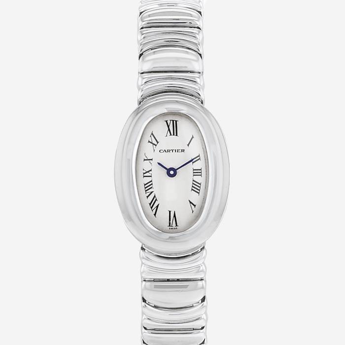 Reloj Cartier Mini Baignoire de oro blanco Ref: Cartier - 2369  Circa 1990