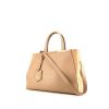 Fendi 2 Jours handbag in beige leather - 00pp thumbnail