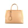 Fendi 2 Jours handbag in beige leather - 360 thumbnail