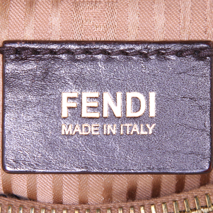 Borsa Fendi 2 Jours in pelle beige - Detail D4
