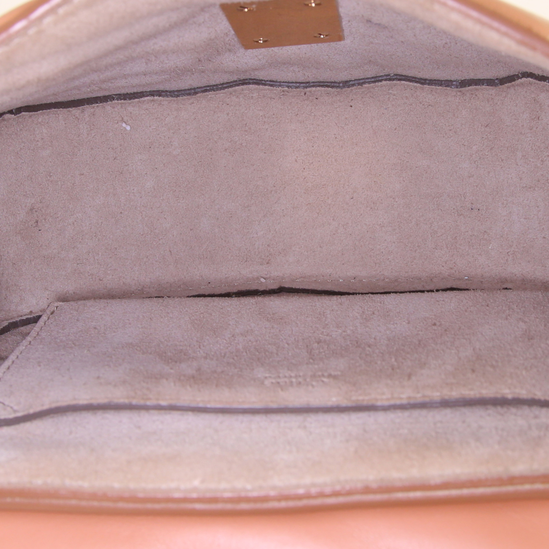 Sac bandoulière Chloé Drew mini en cuir matelassé beige - Detail D3