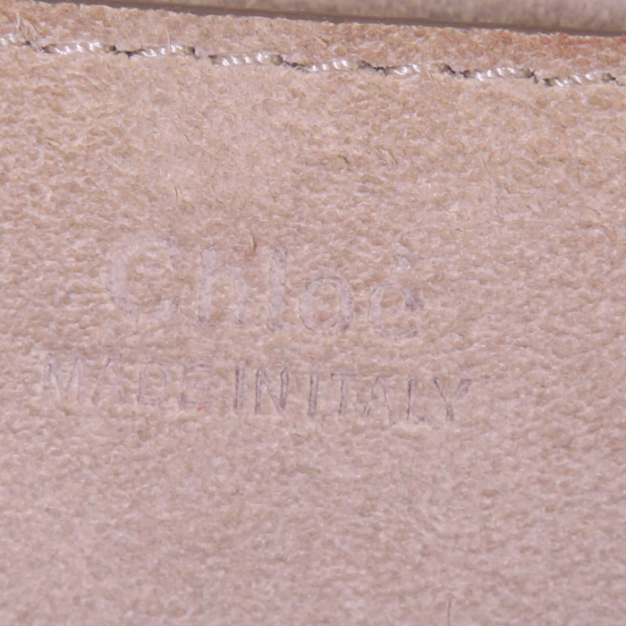 Sac bandoulière Chloé Drew mini en cuir matelassé beige - Detail D4