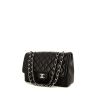Chanel Timeless handbag in black smooth leather - 00pp thumbnail