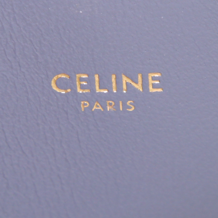 Celine C Bag medium model shoulder bag in grey leather - Detail D4
