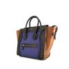 Shopping bag Céline Luggage in pelle nera marrone e blu - 00pp thumbnail
