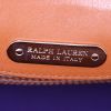 Sac à main Ralph Lauren en cuir marron - Detail D4 thumbnail