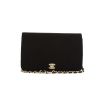 Bolso de mano Chanel Vintage Mademoiselle en lona acolchada negra - 360 thumbnail