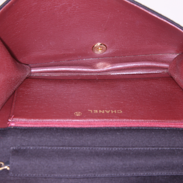 Borsa Chanel Vintage Mademoiselle in tela trapuntata nera - Detail D2
