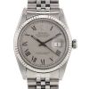 Rolex Datejust watch in stainless steel and white gold 14k Ref:  16014 Circa  1988 - 00pp thumbnail