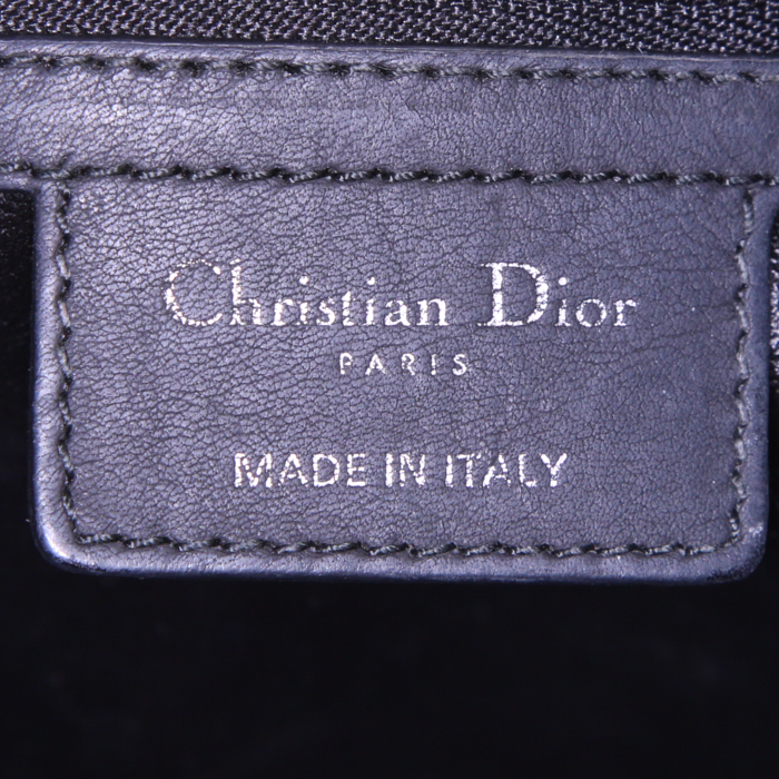 Sac à main Dior Dior Granville moyen modèle en cuir noir - Detail D4