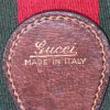 Gucci travel bag in red and green canvas and brown leather - Detail D4 thumbnail
