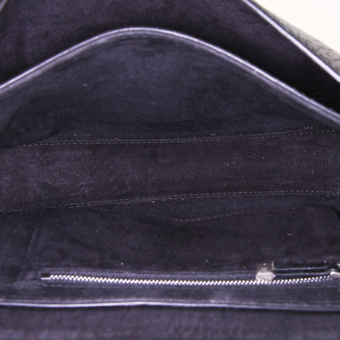 Borsa a tracolla Dior J'Adior in pelle martellata nera - Detail D3
