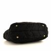 Bolso de mano Prada Nylon en lona acolchada negra y cuero negro - Detail D4 thumbnail