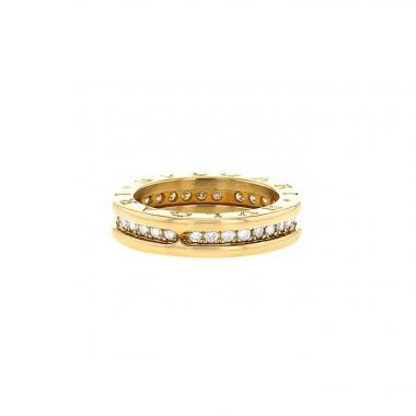 Bulgari B.Zero1 small model ring in yellow gold and diamonds, size 50