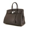 Hermes Birkin 35 cm handbag in ebene leather taurillon clémence - 00pp thumbnail